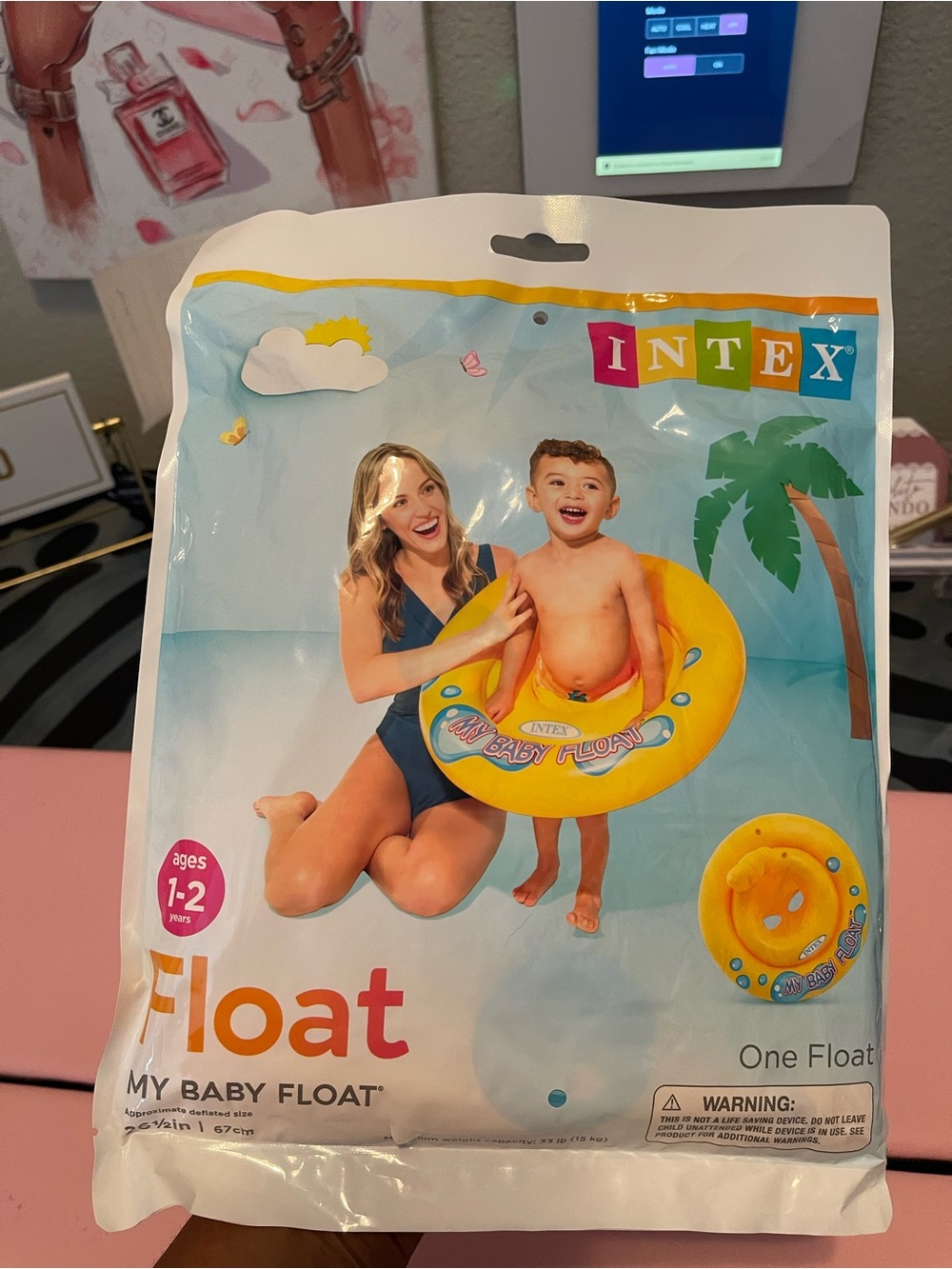 My Baby yellow inflatable float NEW